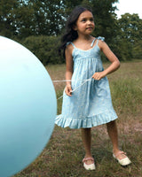 Alena dress - Tonal Floral Blue print
