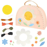 Flower Embroidery Suitcase Kit