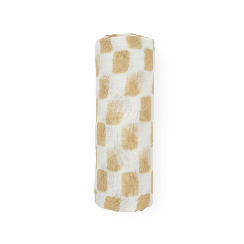 Cotton Muslin Swaddle Blanket - Adobe Checker