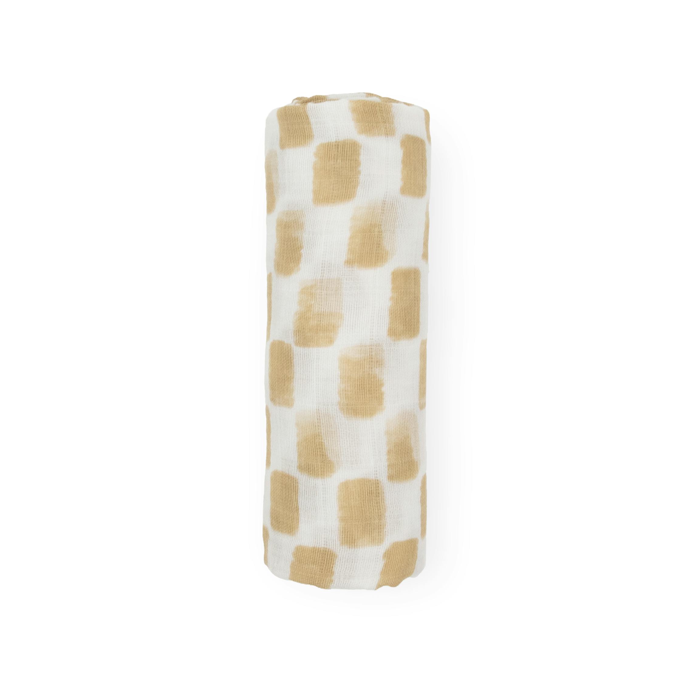 Cotton Muslin Swaddle Blanket - Adobe Checker
