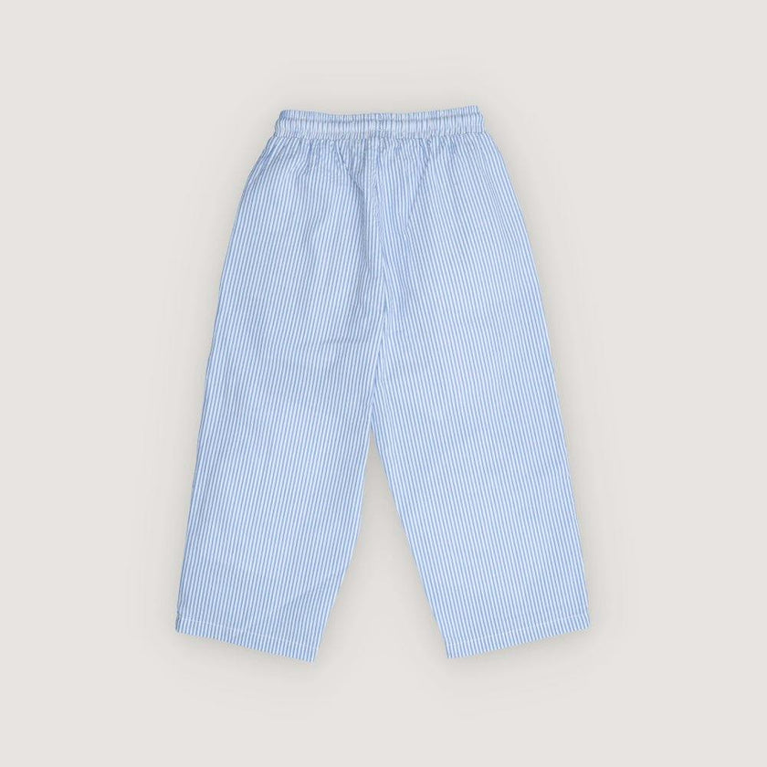 Almond Pant Vista Blue Seersucker Stripes