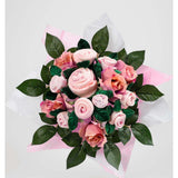 Hand Tied Baby Clothes Bouquet and Personalized