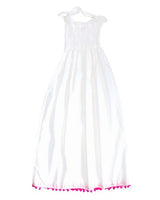 Malta Long Dress with Pompom Pink