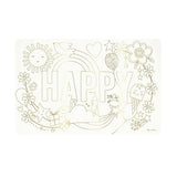 Happy Icons Coloring Placemats