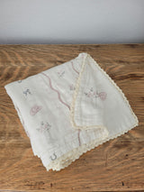 Vintage Country-Cowgirl QUILTED 6 Layer Gauze Blanket