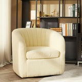Monroe Faux Shearing Swivel Tub Chair