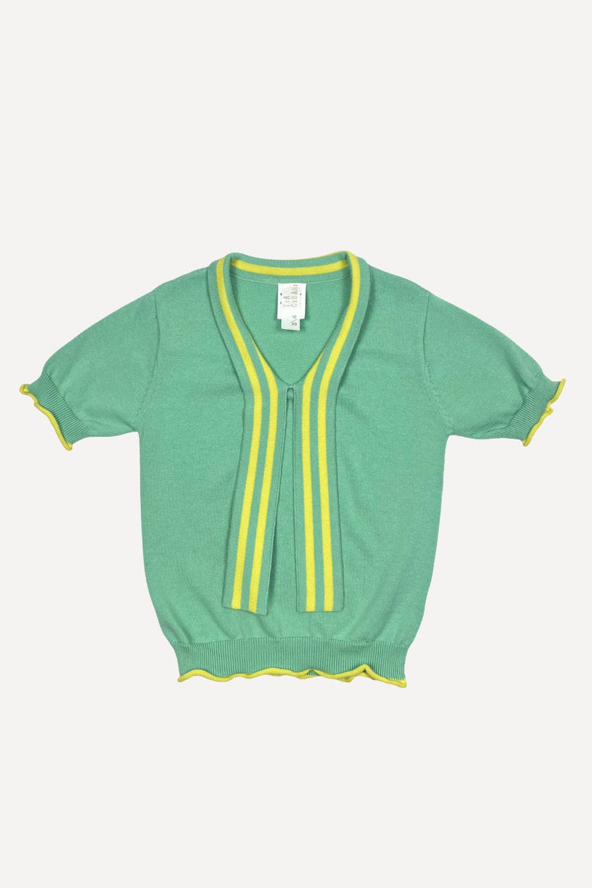 TWILLY SCARF KNIT TOP