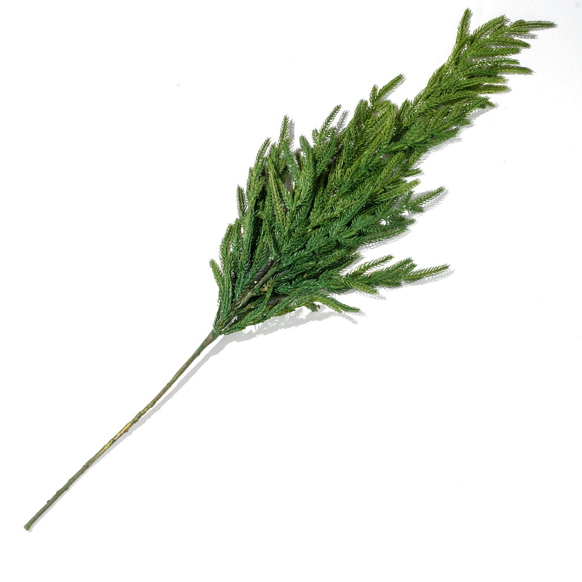 Real Touch Green Norfolk Pine Branch Christmas Spray - 38"