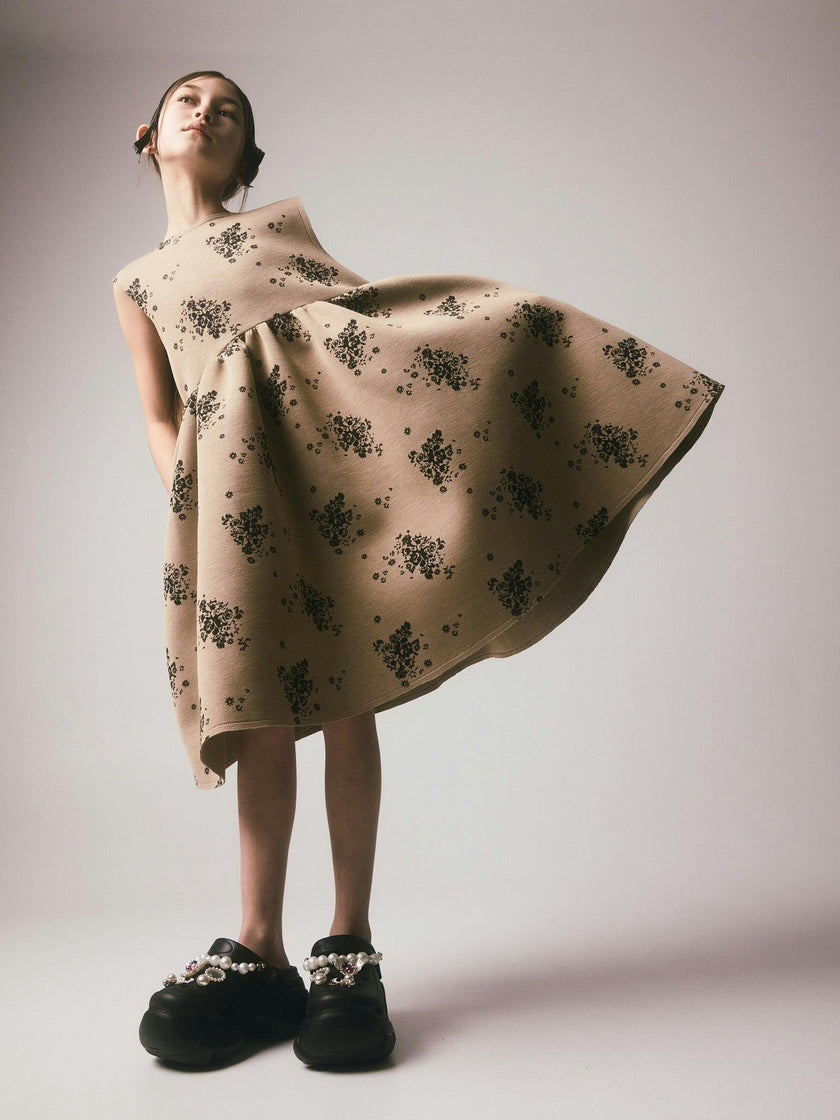 Rosa Dress Camel & Black
