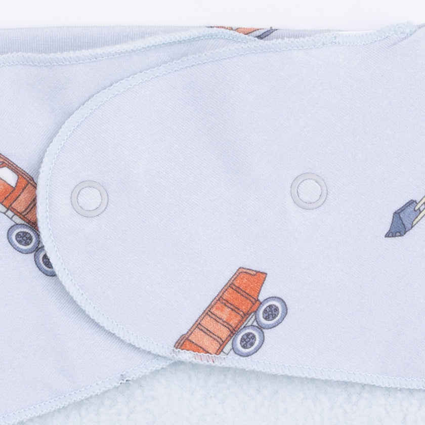 Construction Vehicles - Convertible Romper & Bandana Bib Set