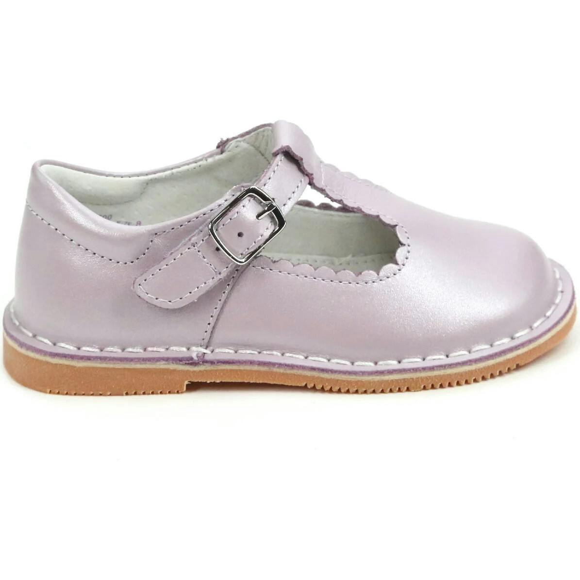 Selina Pastel Scalloped T-Strap Mary Jane