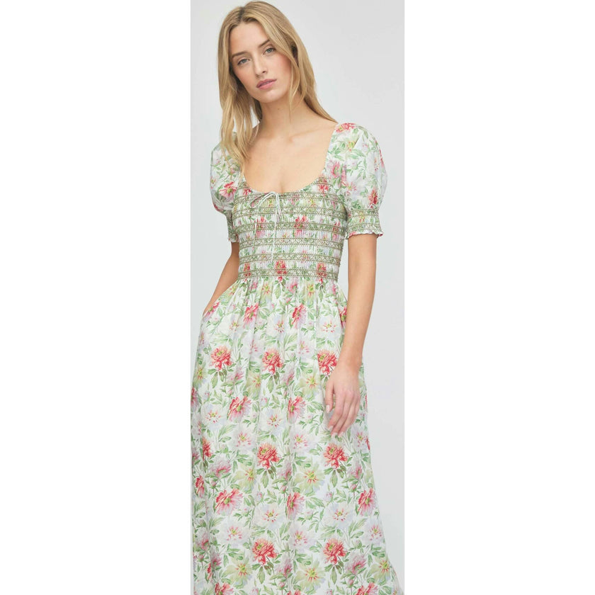 The Madeline Nap Dress - Peony Chintz