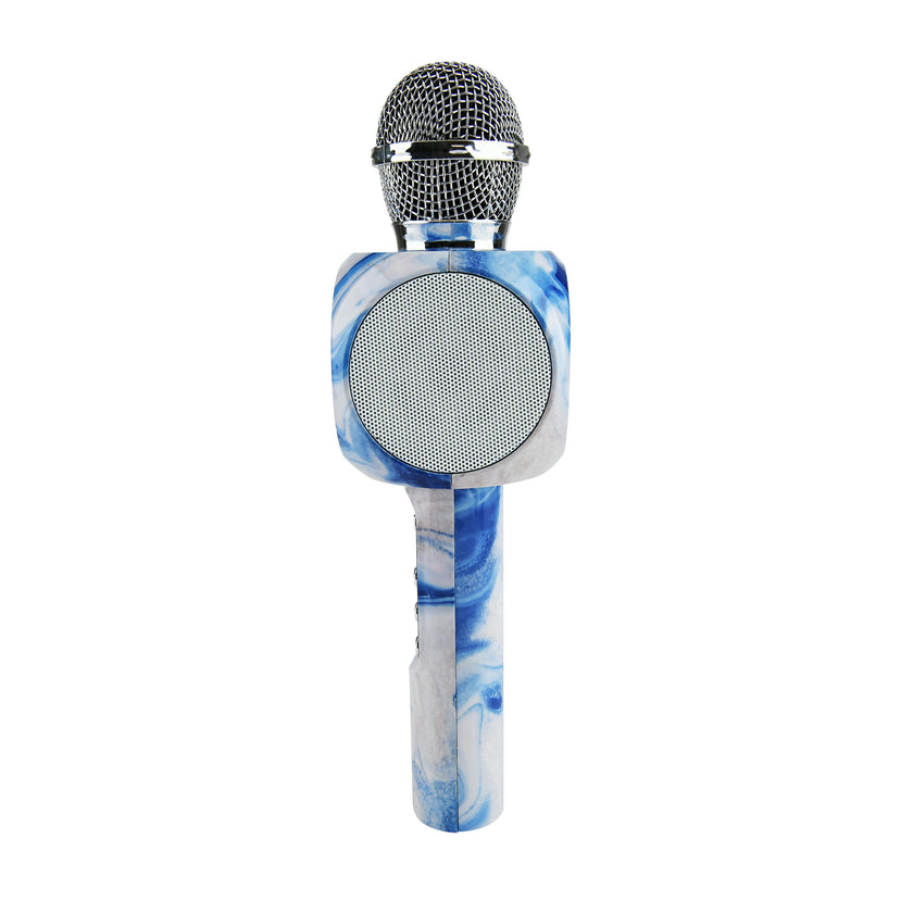 Blue Swirl Bundle-Karaoke Microphone & Boom Box