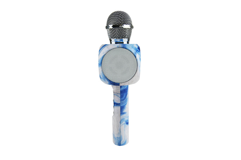 Blue Swirl Karaoke Microphone & Bluetooth Speaker