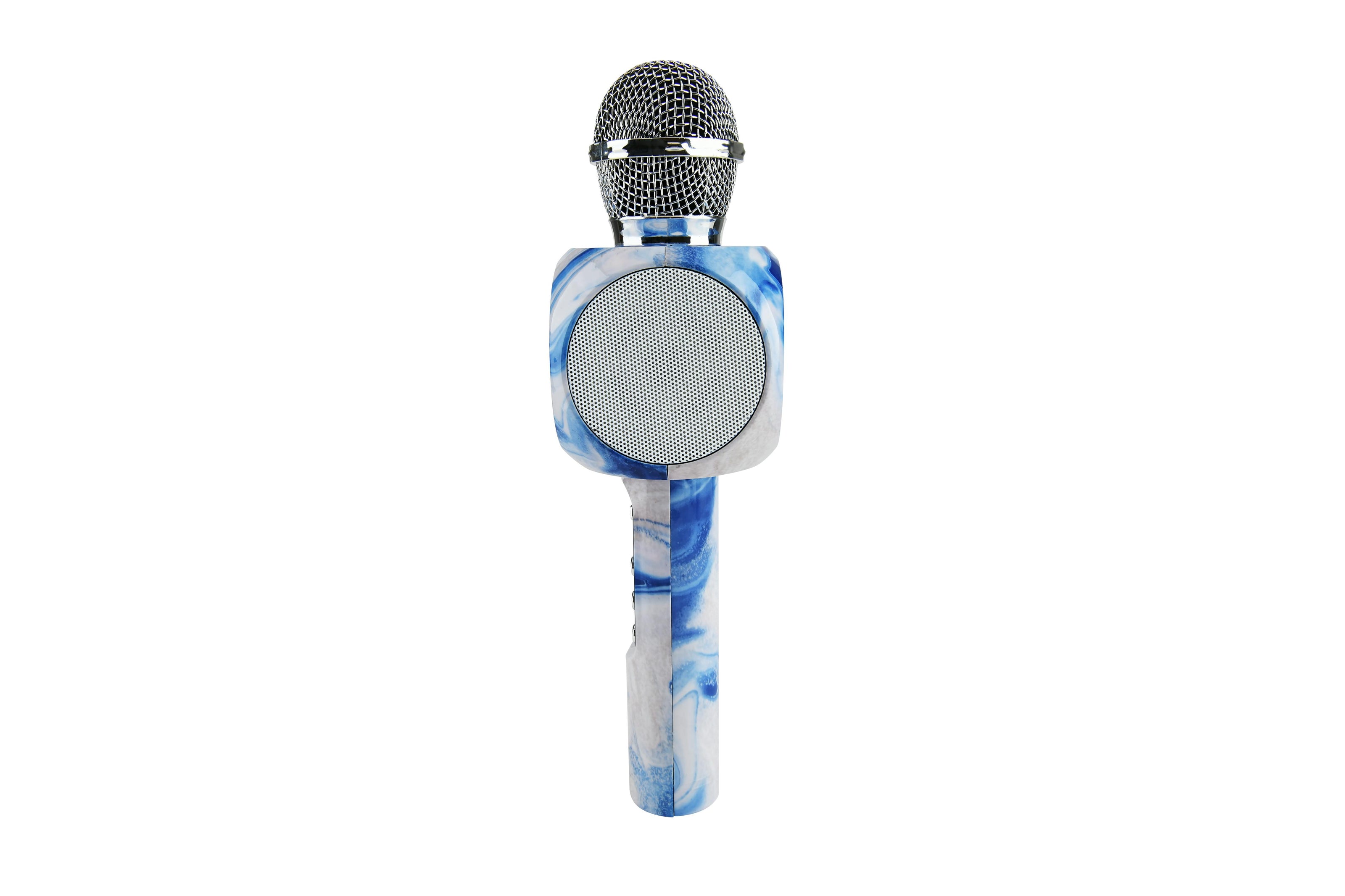 Blue Swirl Karaoke Microphone & Bluetooth Speaker