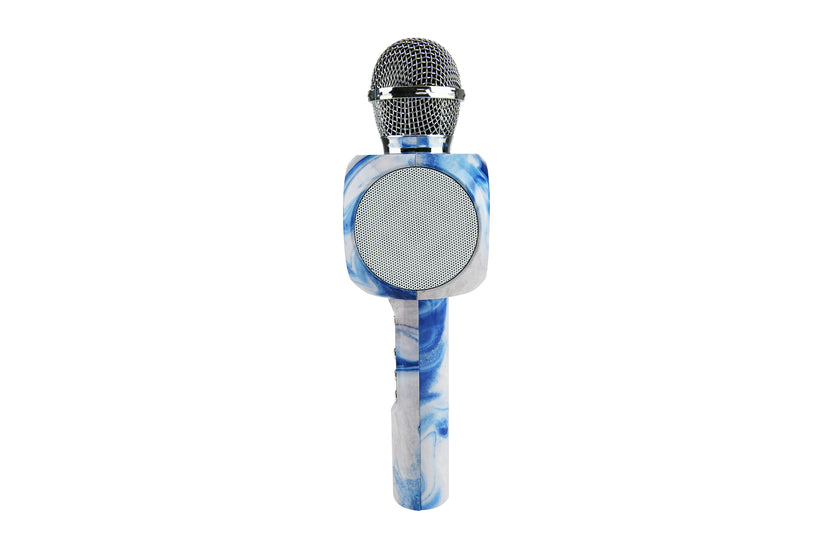 Blue Swirl Karaoke Microphone & Bluetooth Speaker