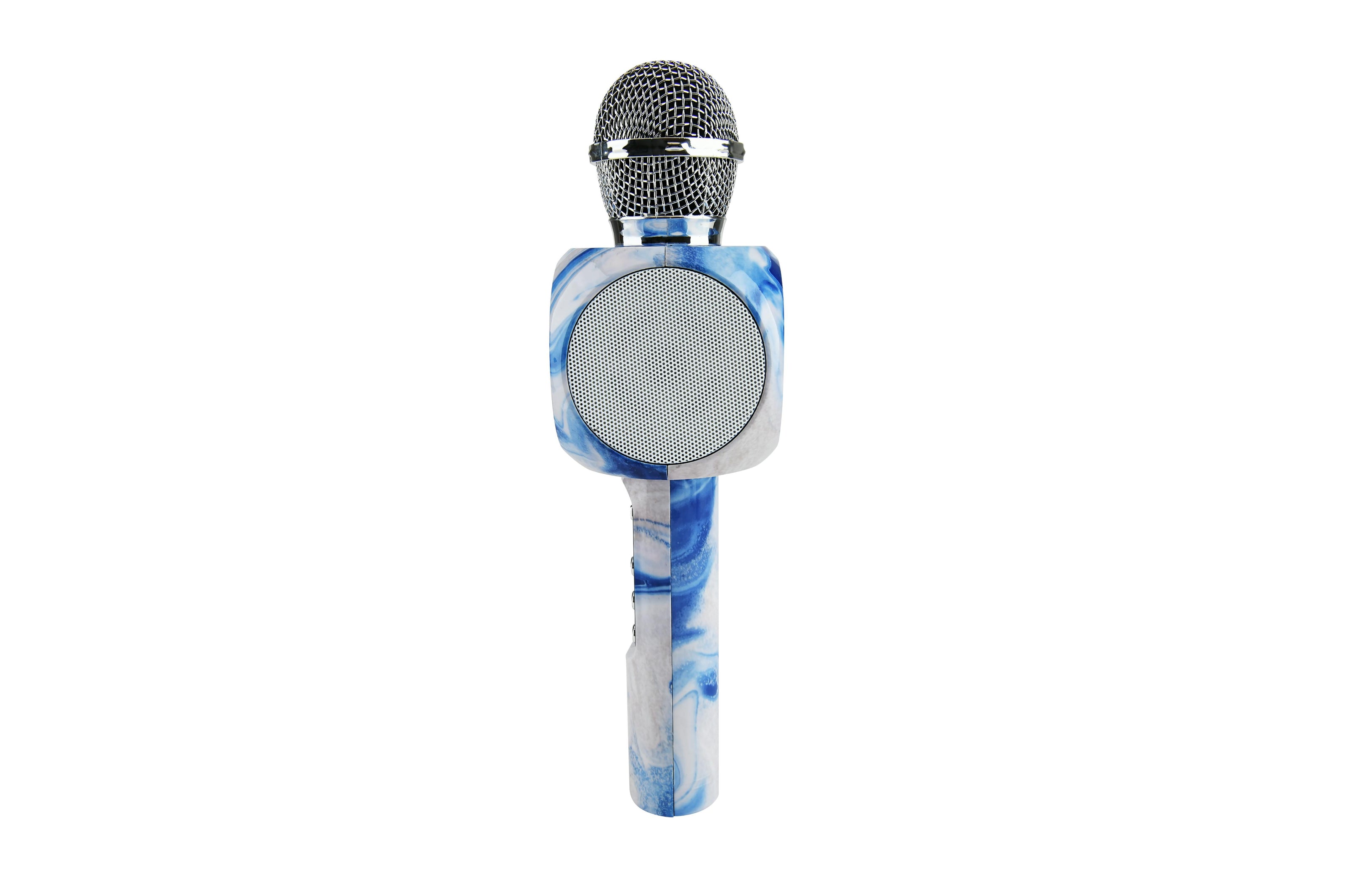 Blue Swirl Karaoke Microphone & Bluetooth Speaker