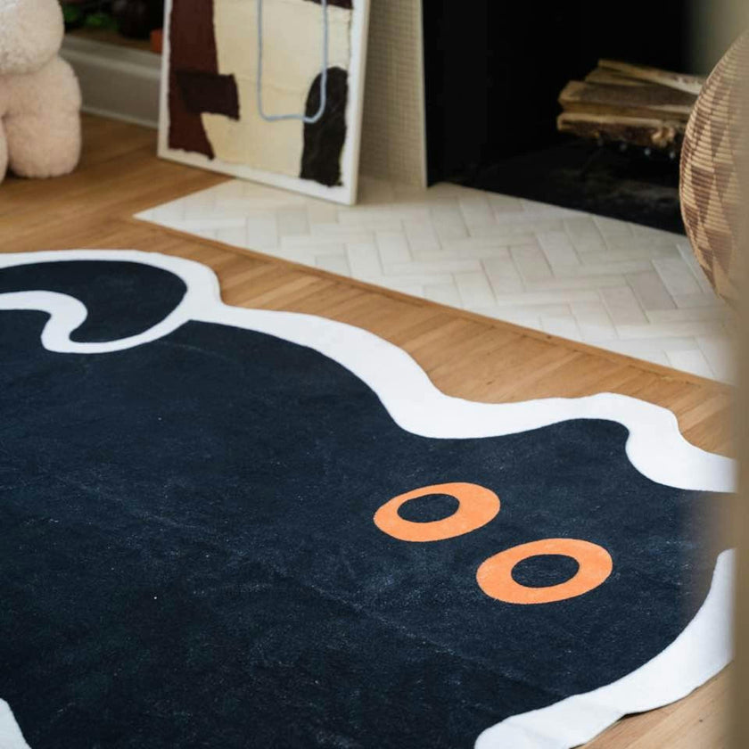 Cute Black Cat Rug
