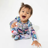Justice League Heroines Bamboo Convertible Footie