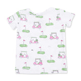 Golf Carts Pink - Short Sleeve Loungewear Set