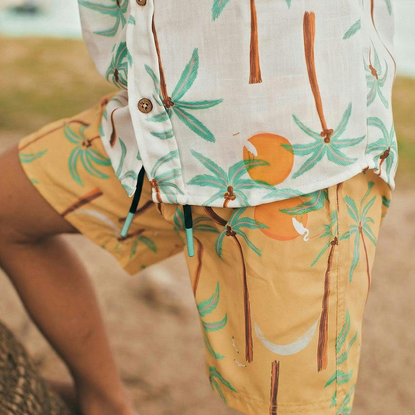 PALMERAS AMARILLO - SWIMSHORTS