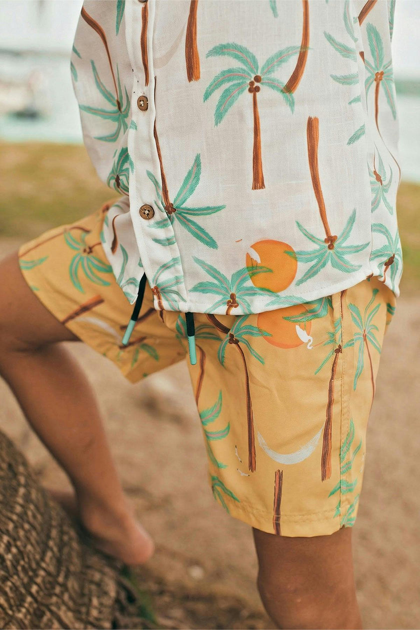 PALMERAS AMARILLO - SWIMSHORTS