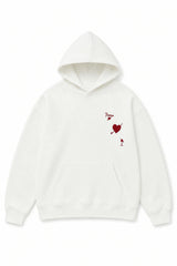 Lea White French Terry Oversized Hoodie - Ace
