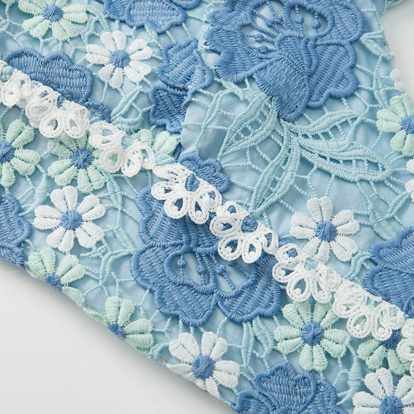Jade Embroidered Halter Neck Top