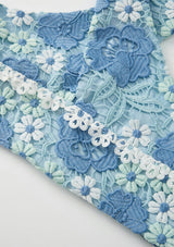 Jade Embroidered Halter Neck Top