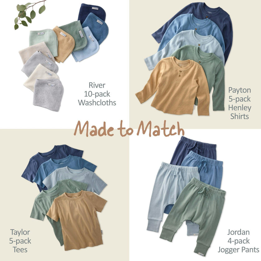 PAYTON 5-Pack Waffle Henleys