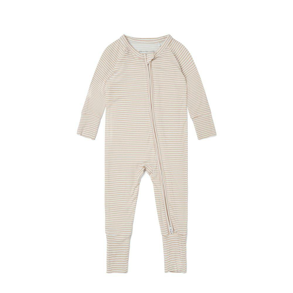 Oatmeal Stripe Bamboo Sleeper