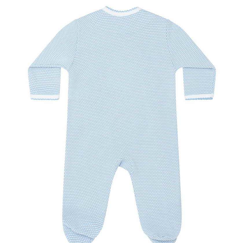 Blue Bubble Crossover Footie
