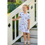 Printed T-Shirt Dress - Coastal Summer
