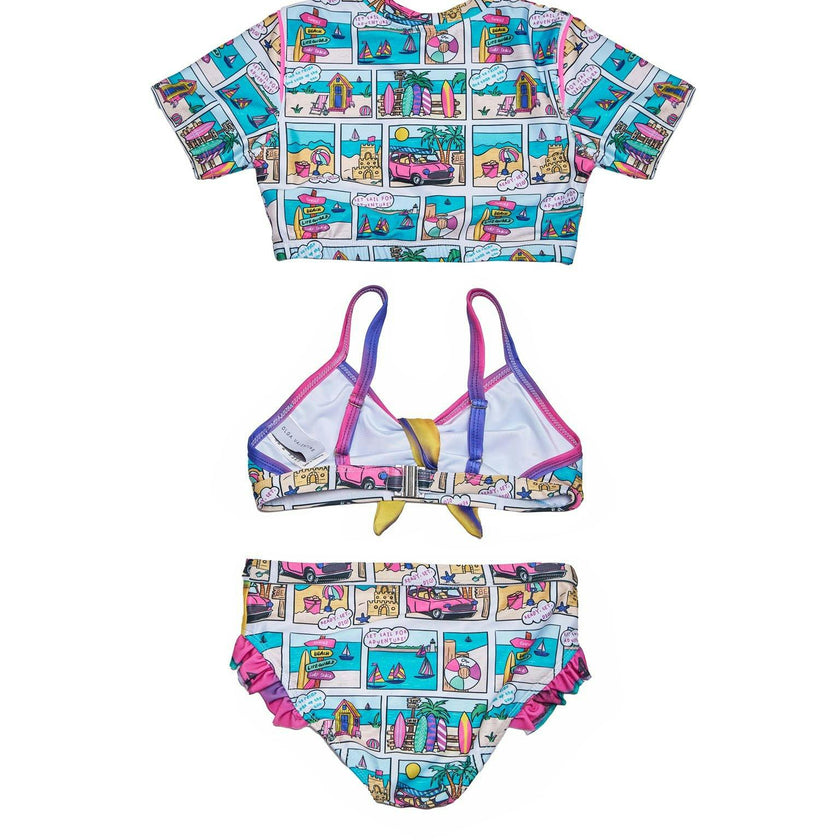 Girls 3 Piece Swim Set (Bondi Print)