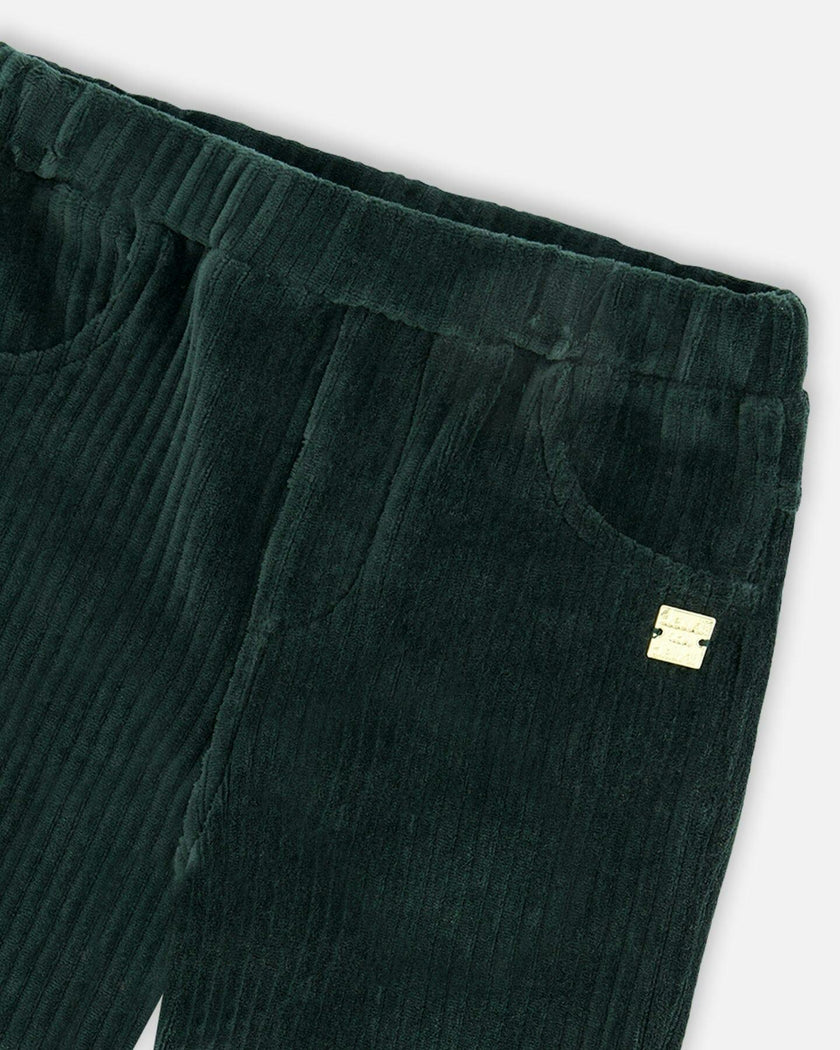 Stretch Velour Rib Treggings