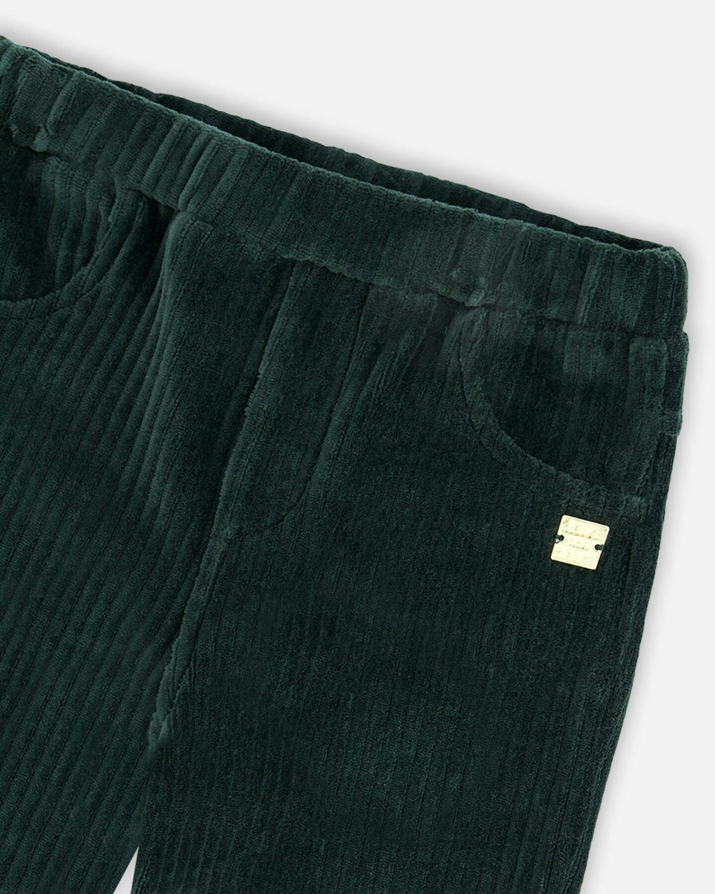 Stretch Velour Rib Treggings