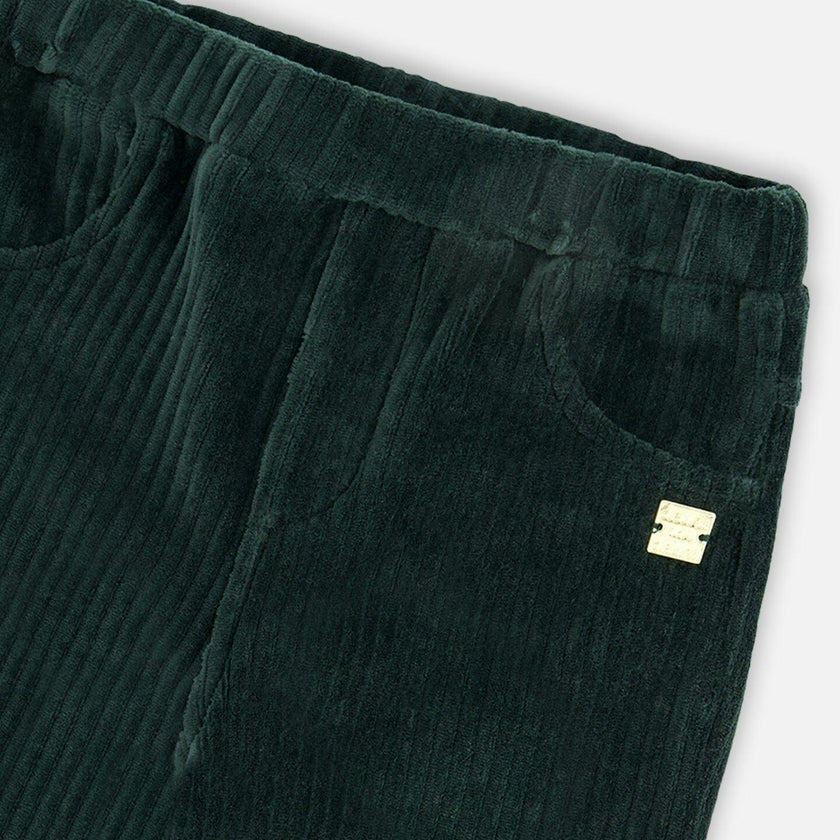 Stretch Velour Rib Treggings