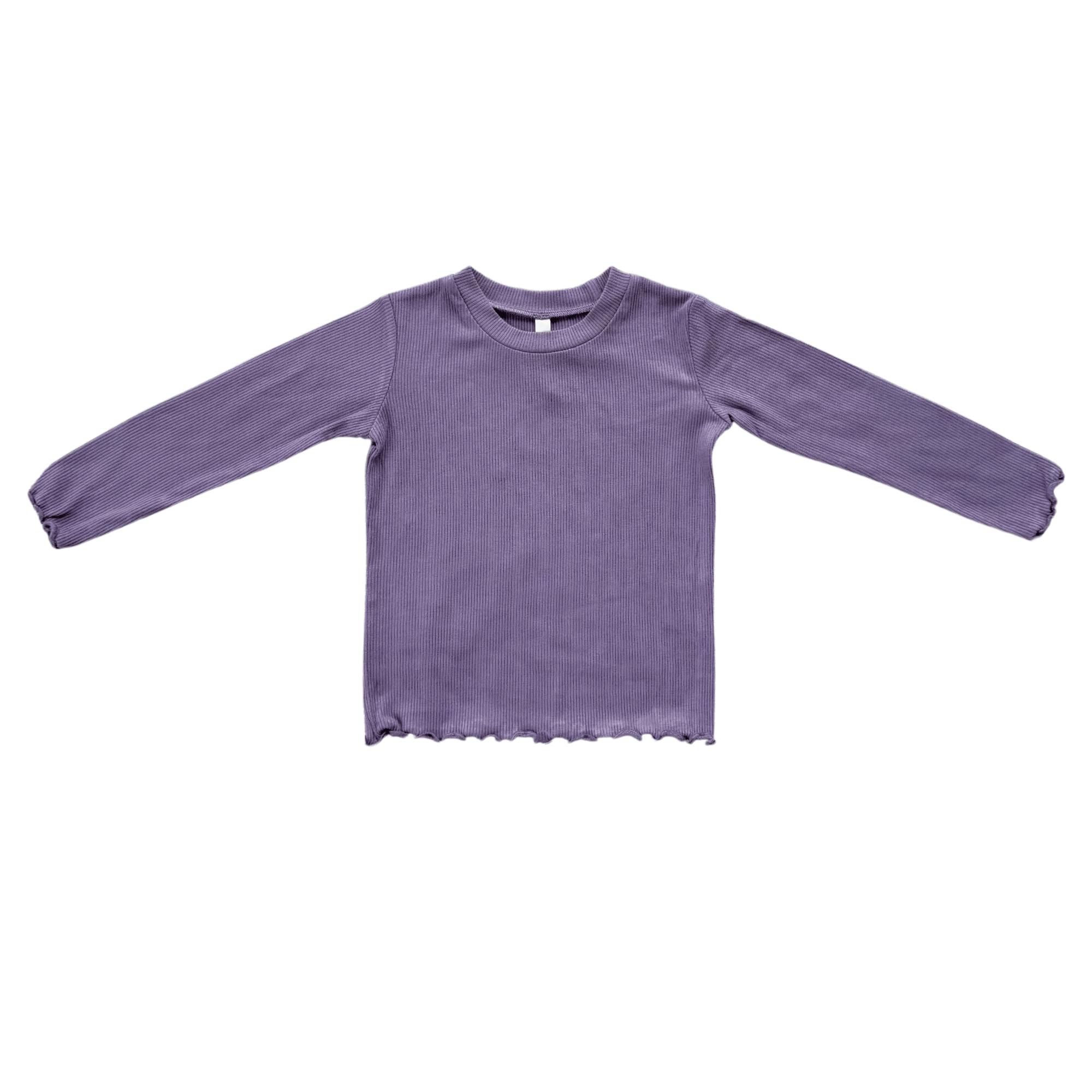 Lettuce Hem Tee Misty Rose Stripe