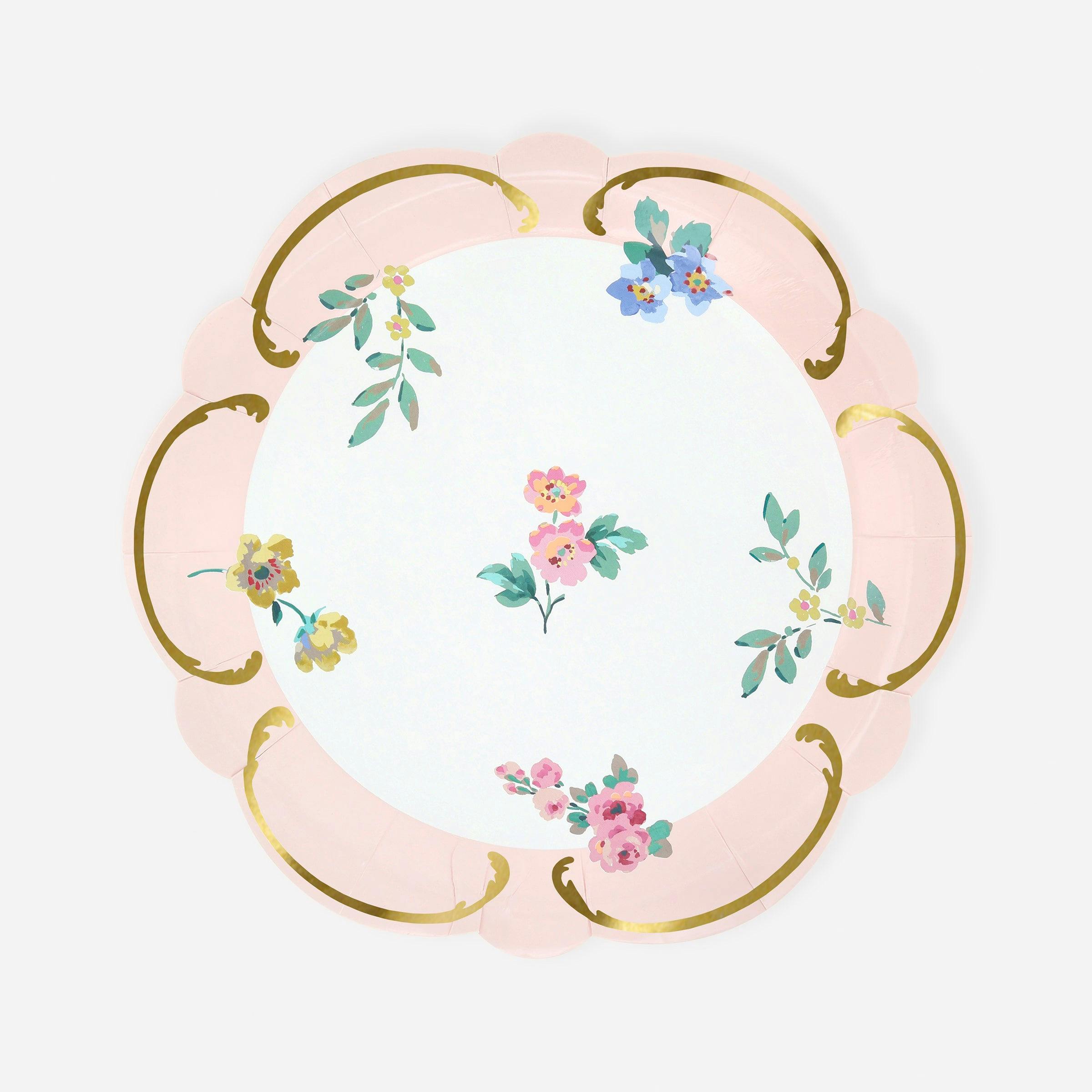 Rococo Posy Side Plates