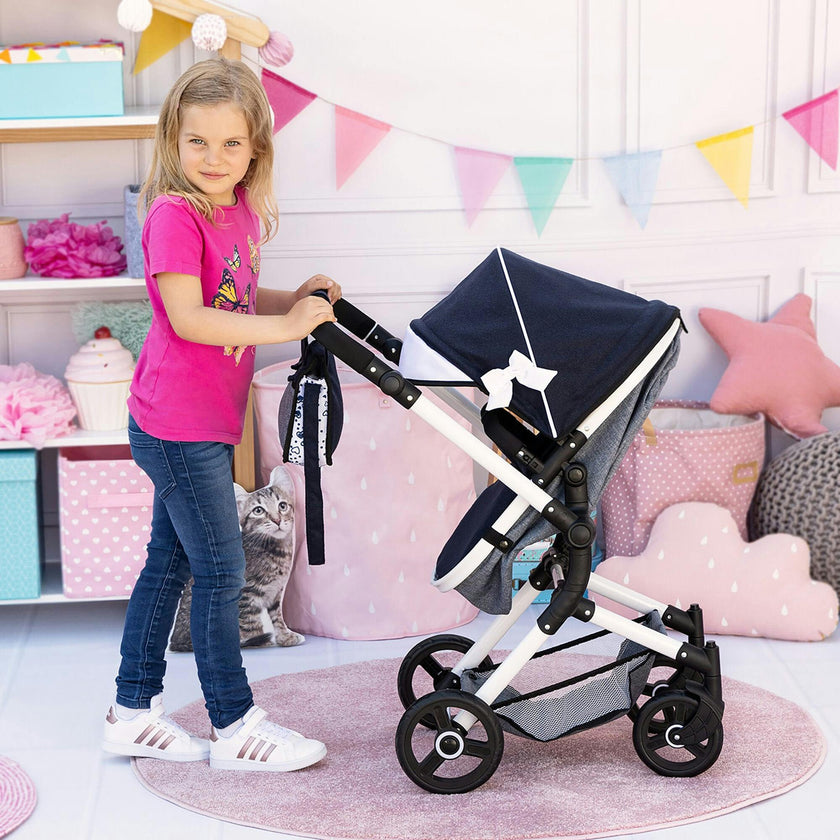 Bayer Design Dolls: Pram Neo Vario - Blue