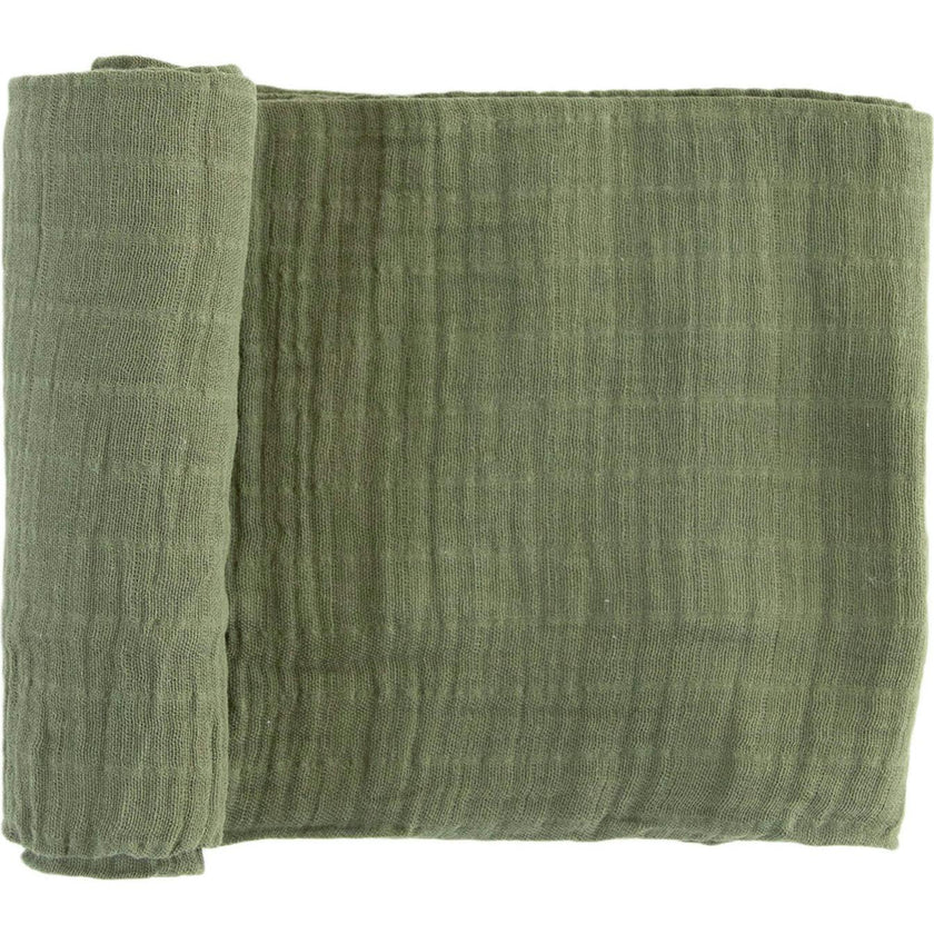 Cotton Muslin Swaddle Blanket - Fern