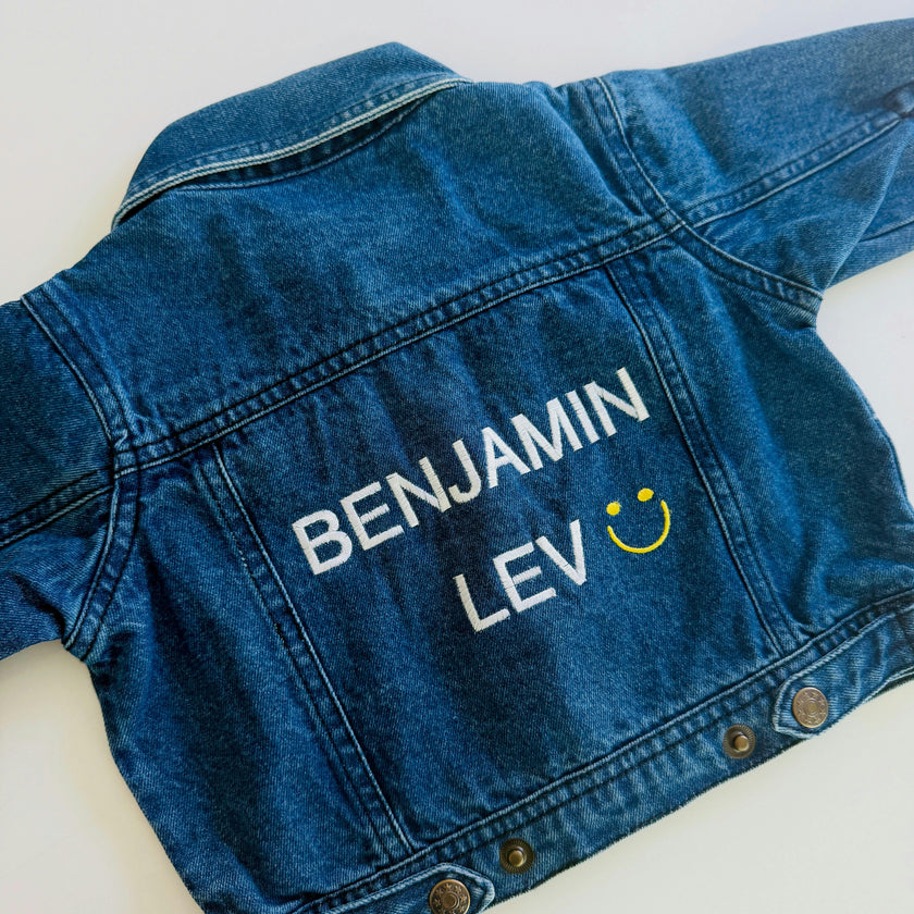 Baby & Kids Back Embroidery Denim Jacket