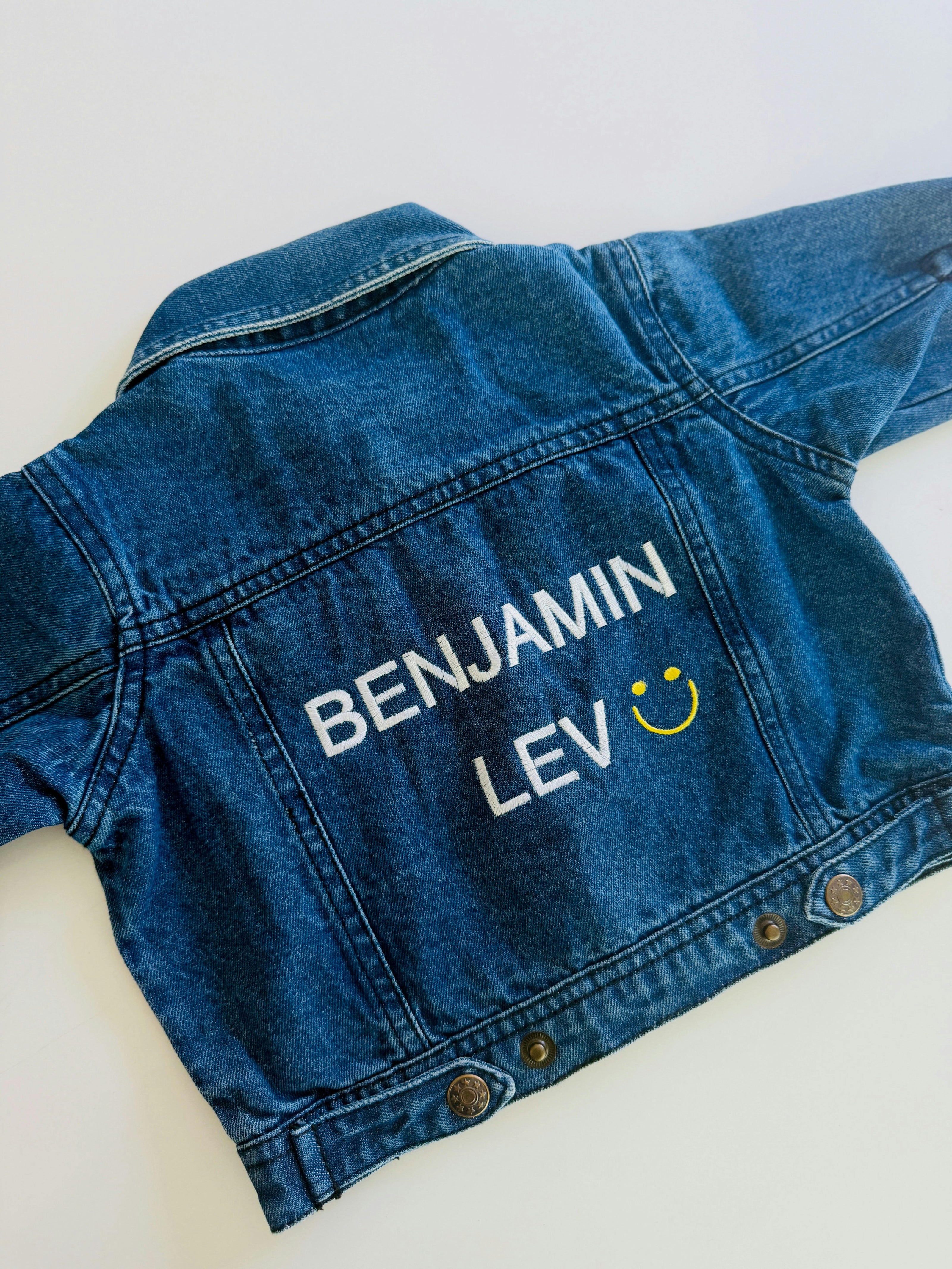 Baby & Kids Back Embroidery Denim Jacket