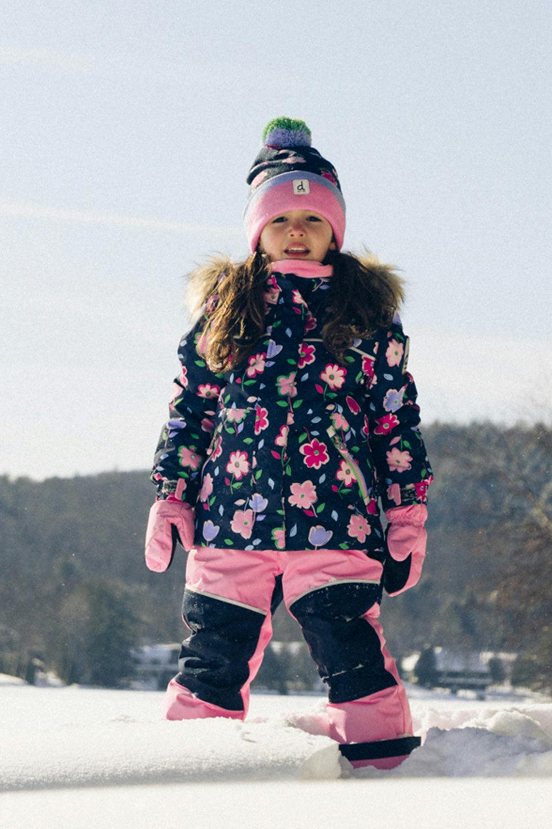Two Piece Discover Snowsuit Blue Floral Print