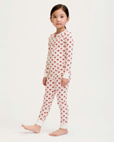 Kid's Pima Snug Fit Pajama Set in Blissful Bows