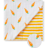 Organic Muslin Four-Layer Reversible Snug Blanket