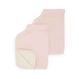 Cotton Muslin Burp Cloth 2 Pack - Light Pink