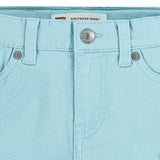 Teal Blue Embroidered Shorts