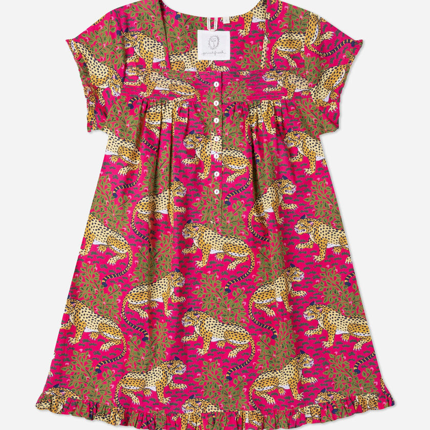 Bagheera - Pintuck Nightgown - Hot Pink