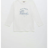 LEISURELY LONG SLEEVE T-SHIRT OFF WHITE